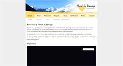 Desktop Screenshot of hotel-barrage.ch